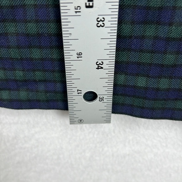 Loft Dress Women’s Size 6 Blue/Green Plaid Fun Sleeve Detail Poly/Rayon/Spandex - Picture 12 of 12